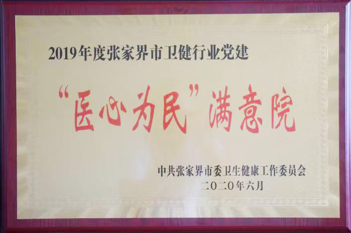 2019年度張家界市衛(wèi)健行業(yè)黨建“醫(yī)心為民”滿意院.jpg